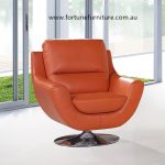 swivel italian leather chair 1328
