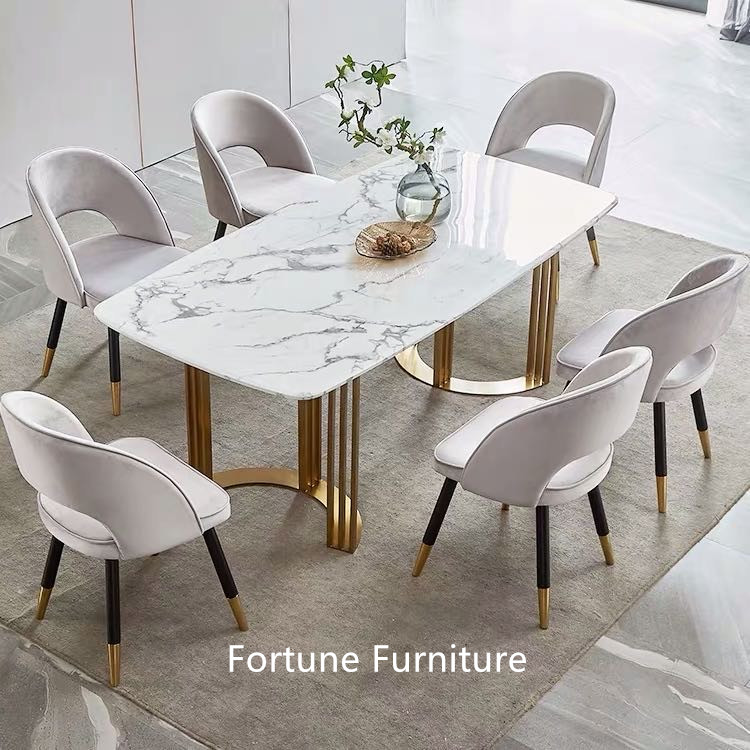 dining table set for 6 marble